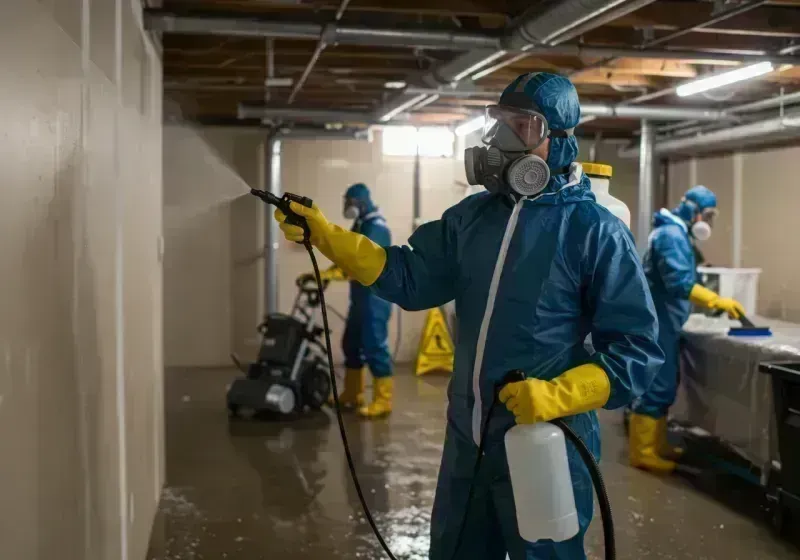 Basement Sanitization and Antimicrobial Treatment process in Lewiston, CA